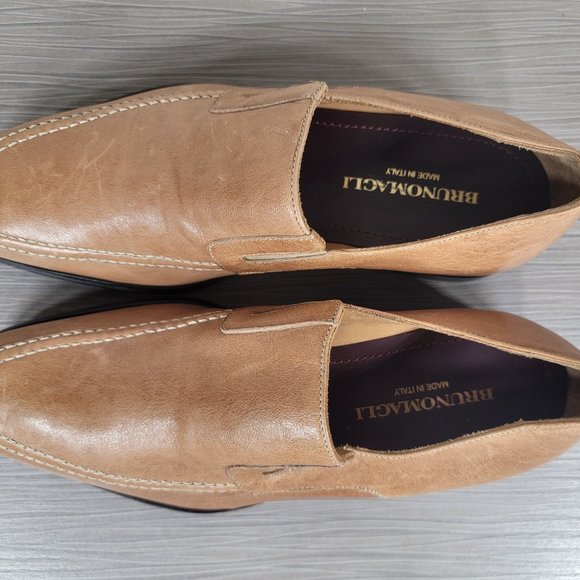 Bruno Magli Raging Slip On Loafers,Tan Leather 8 M - Picture 8 of 11